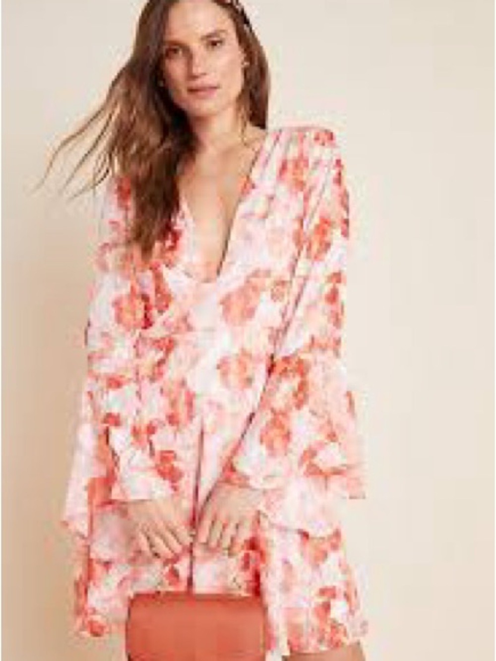 Anthropologie Hutch Amora Burnout Mini‎ Dress Pink Floral Size 10